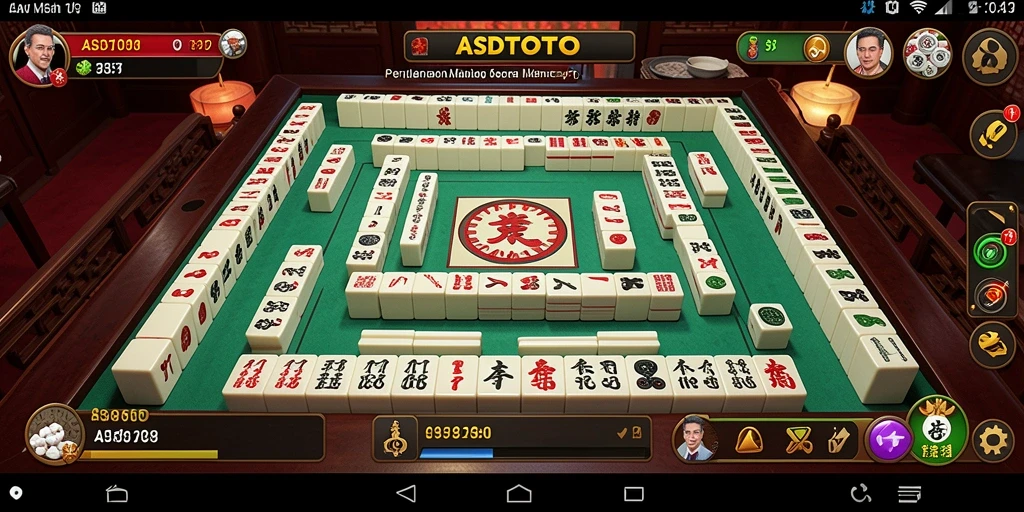 Tampilan gameplay menarik dalam aplikasi ASDTOTO Mahjong.