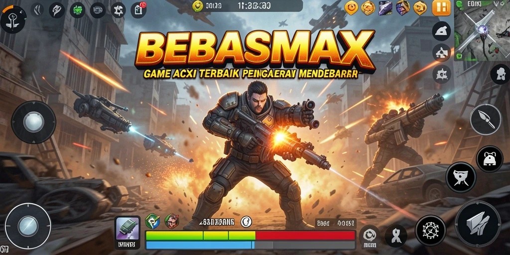 Screenshot gameplay BEBASMAX dengan aksi seru.