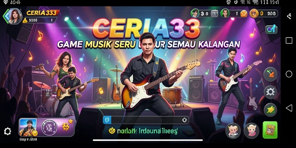 Screenshot utama CERIA33 menampilkan gameplay yang penuh warna dan seru.