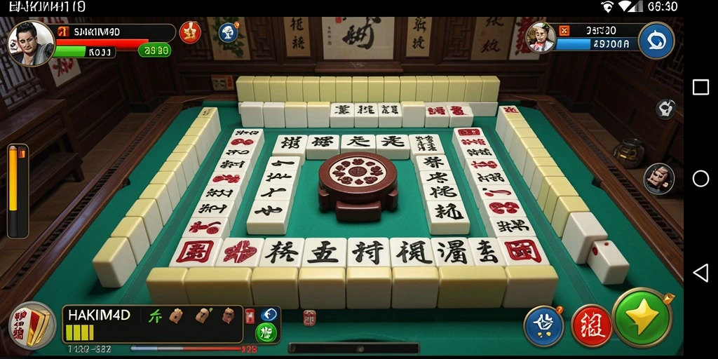 Tampilan gameplay HAKIM4D yang menarik dan menantang di Mahjong.
