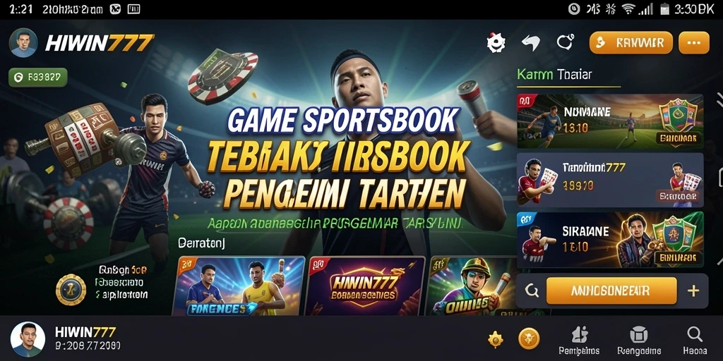 Tampilan gameplay Sportsbook HIWIN777 yang seru dan interaktif.