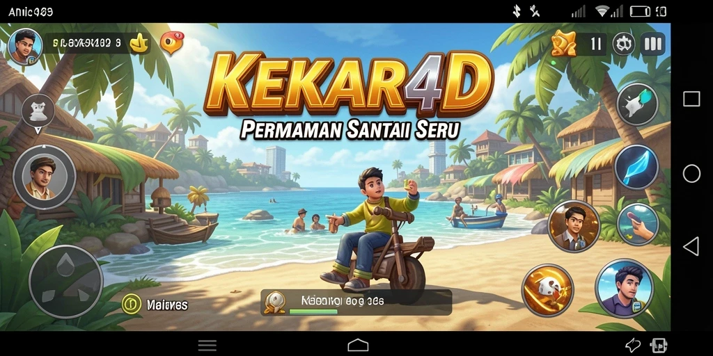 Tampilan menarik dari gameplay KEKAR4D yang penuh warna.