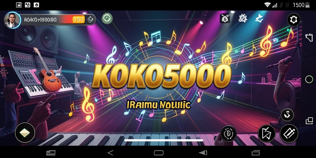 Tampilan screenshot KOKO5000 menampilkan gameplay menarik dalam bermain musik.