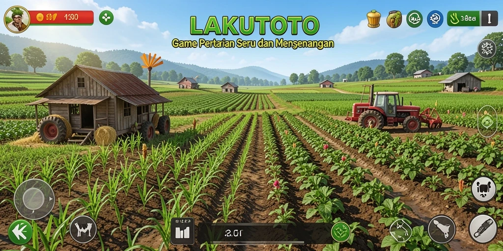 Tampilan gameplay seru di dunia pertanian LAKUTOTO.