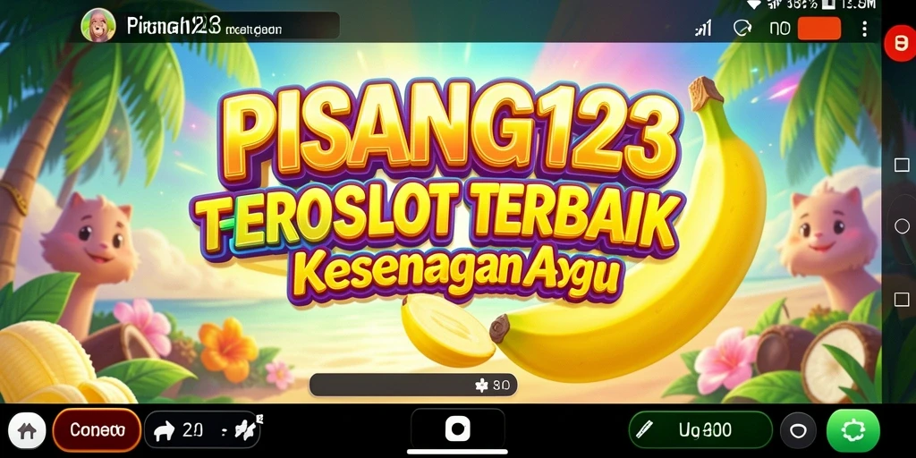Screenshot PISANG123 menampilkan momen seru permainan Slot yang penuh warna.
