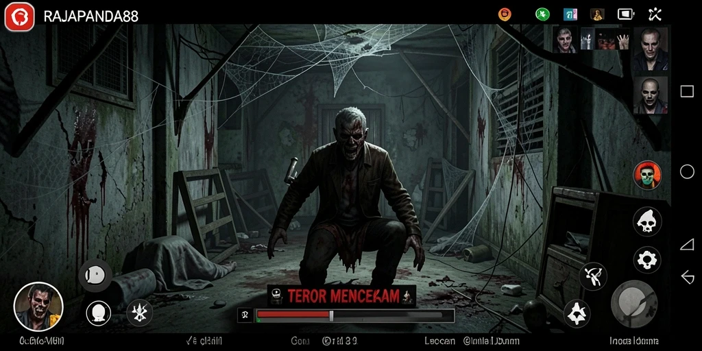 Gameplay RAJAPANDA88 yang penuh ketegangan dan teror.