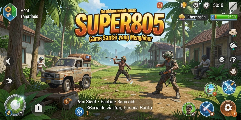 Tampilan menarik dalam gameplay casual SUPER805.