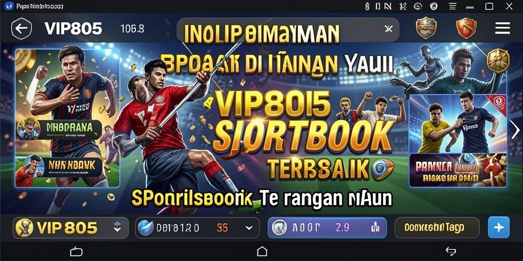 Screenshot VIP805 menampilkan fitur taruhan langsung yang menarik.